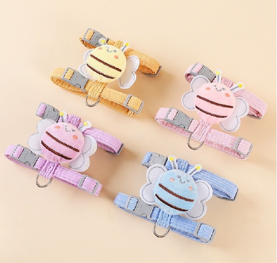 Small Cat Harness Wing Shaped Decorative Walking Vest Traction Rope Set — image 1 of 7