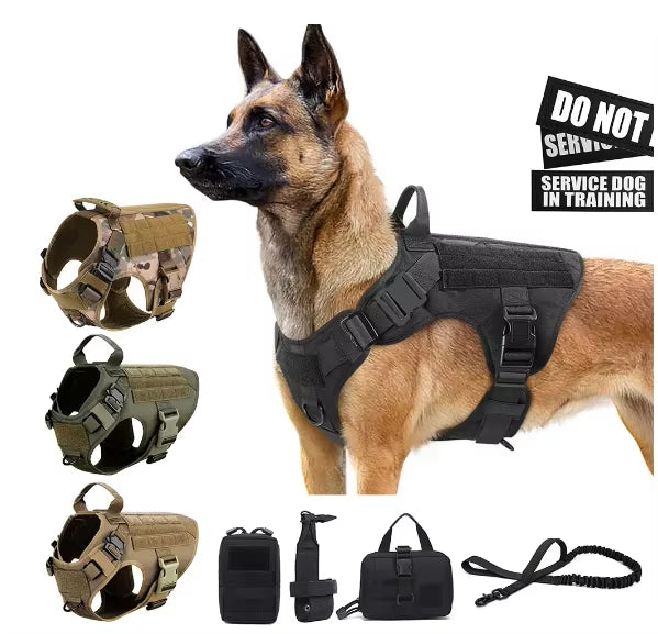 Pet Harness Luxury Dog Leash Set Chest Dog  Nylon Camouflage Dog Harness — image 1 of 10