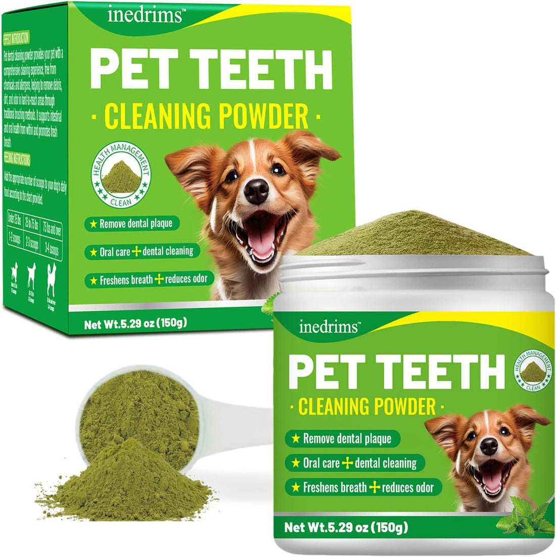 Pet Dental Powder - Freshens Breath, Protects Gums And Strengthens Teeth. An Essential For Daily Oral Care And General Dental Care. — image 1 of 10