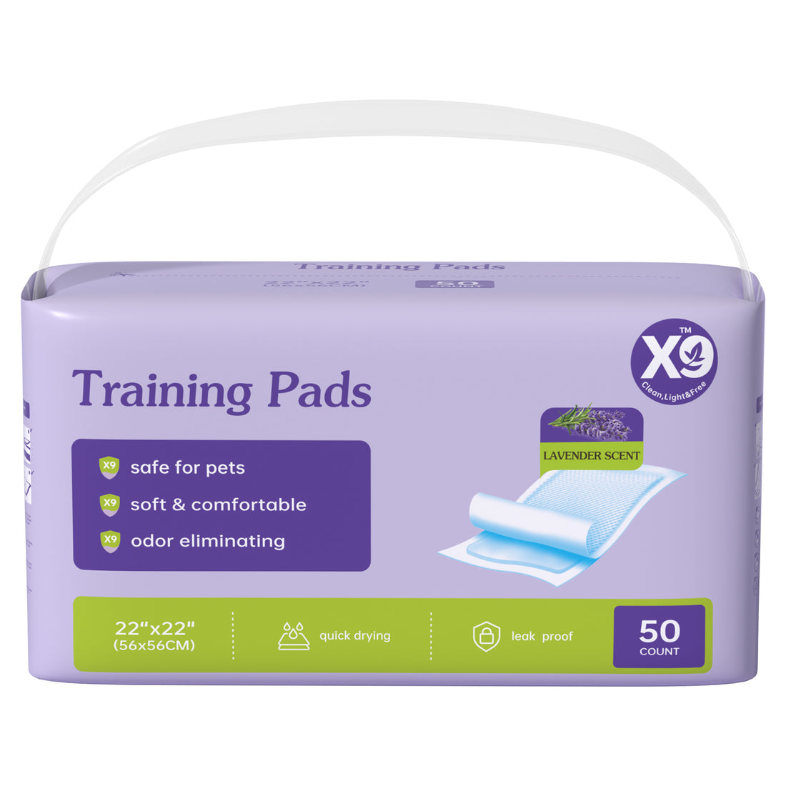 Lavender Scented Disposable Pet Training Pads — image 1 of 10