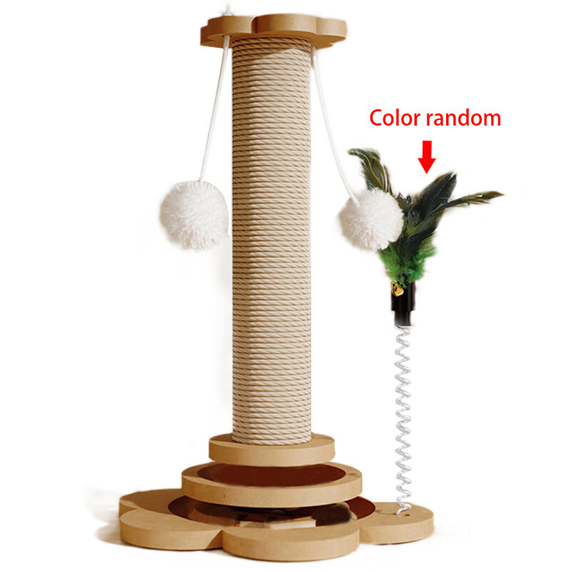 Tall Sisal Cat Scratching Post (46cm, Heavy-Duty Base) — image 1 of 6