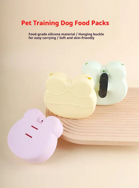Pet Training Treat Pouch With Food-Grade Silicone - Soft, Skin-Friendly Dog Treat Bag With Hanging Buckle For Easy Carrying - Ideal For Puppy Training And Outdoor Activities — image 1 of 8