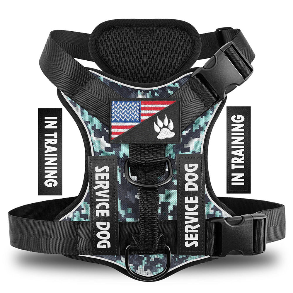 Reflective Breathable Solid Color Polyester Dog Strap — image 1 of 10