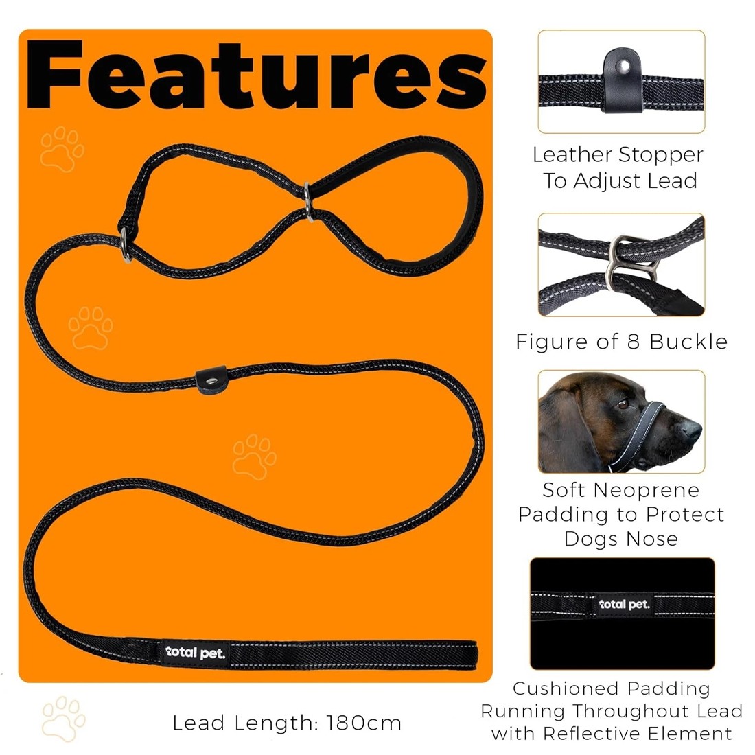 All-in-One Dog Muzzle, Lead & Waste Bag Dispenser — image 1 of 9